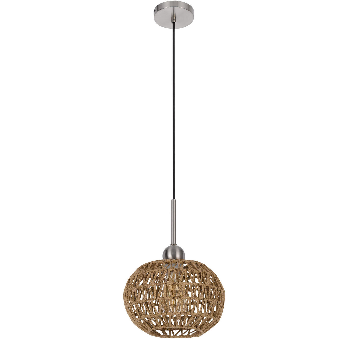 60W MEDAN ROPED PENDANT FIXTURE Pendant Cal Lighting