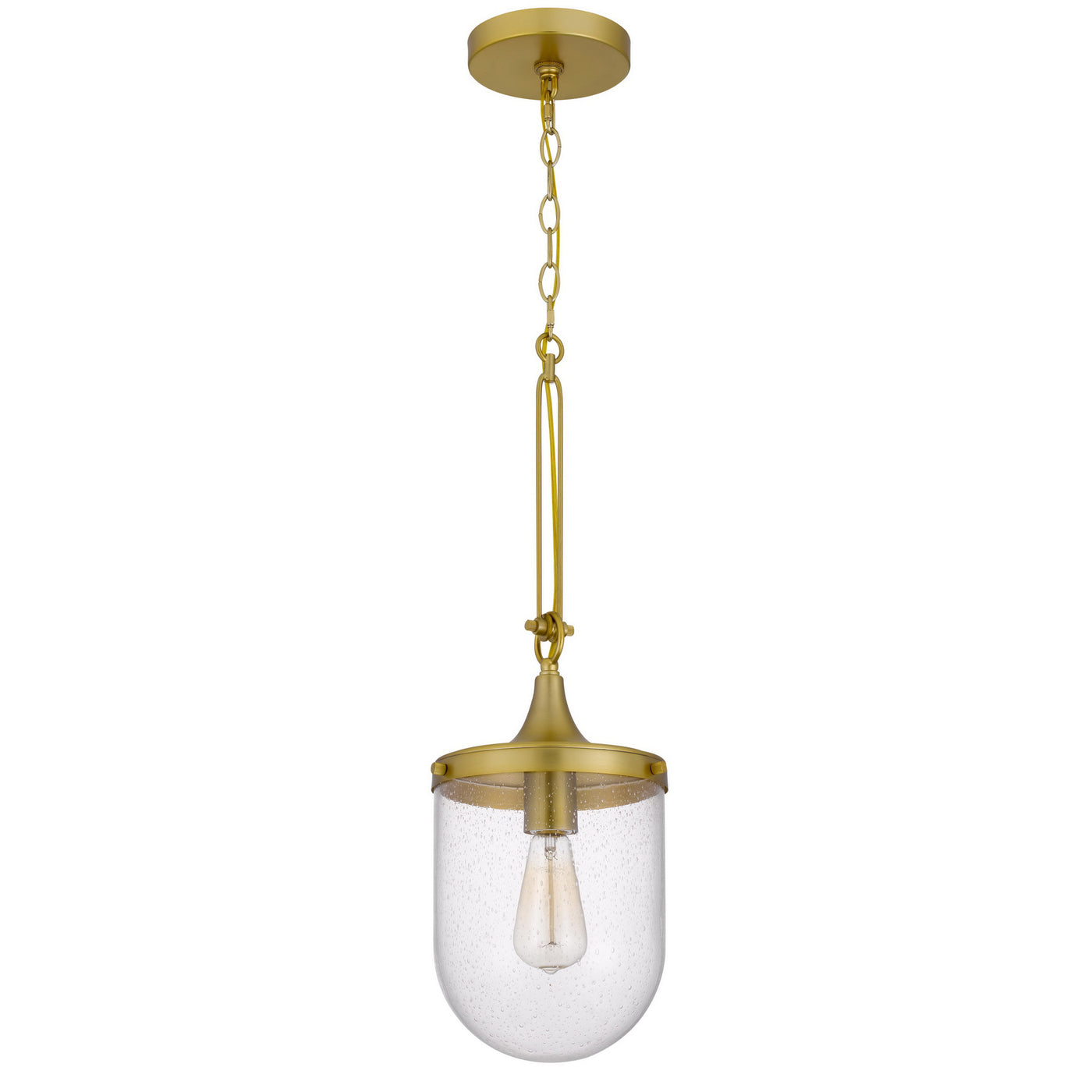 60W ITHACA BUBBLED GLASS PENDANT FIXTURE Pendant Cal Lighting