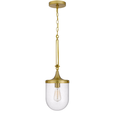 60W ITHACA BUBBLED GLASS PENDANT FIXTURE Pendant Cal Lighting