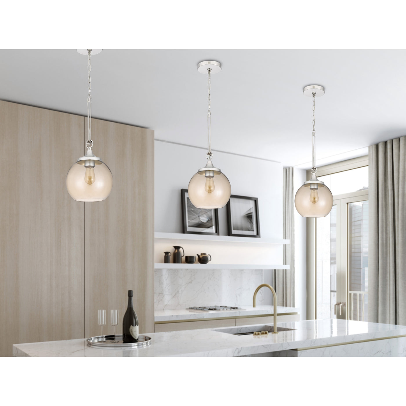 60W ROCHELLE GLASS PENDANT FIXTURE Pendant Cal Lighting