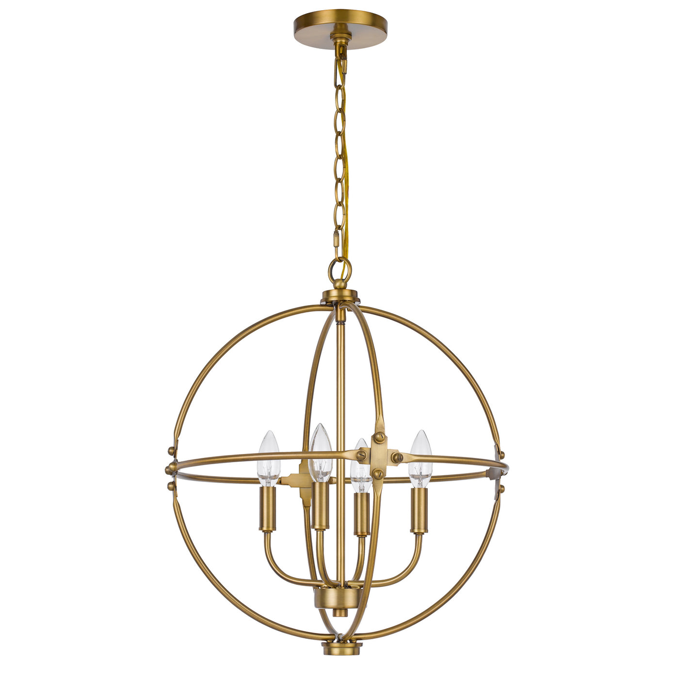 60W X 4 SHEFFIELD METAL CHANDELIER Chandelier Cal Lighting