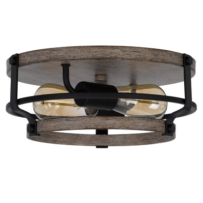 60W X 2 CLARITA METAL SEMI FLUSH MOUNT FIXTURE Semi Flush Cal Lighting