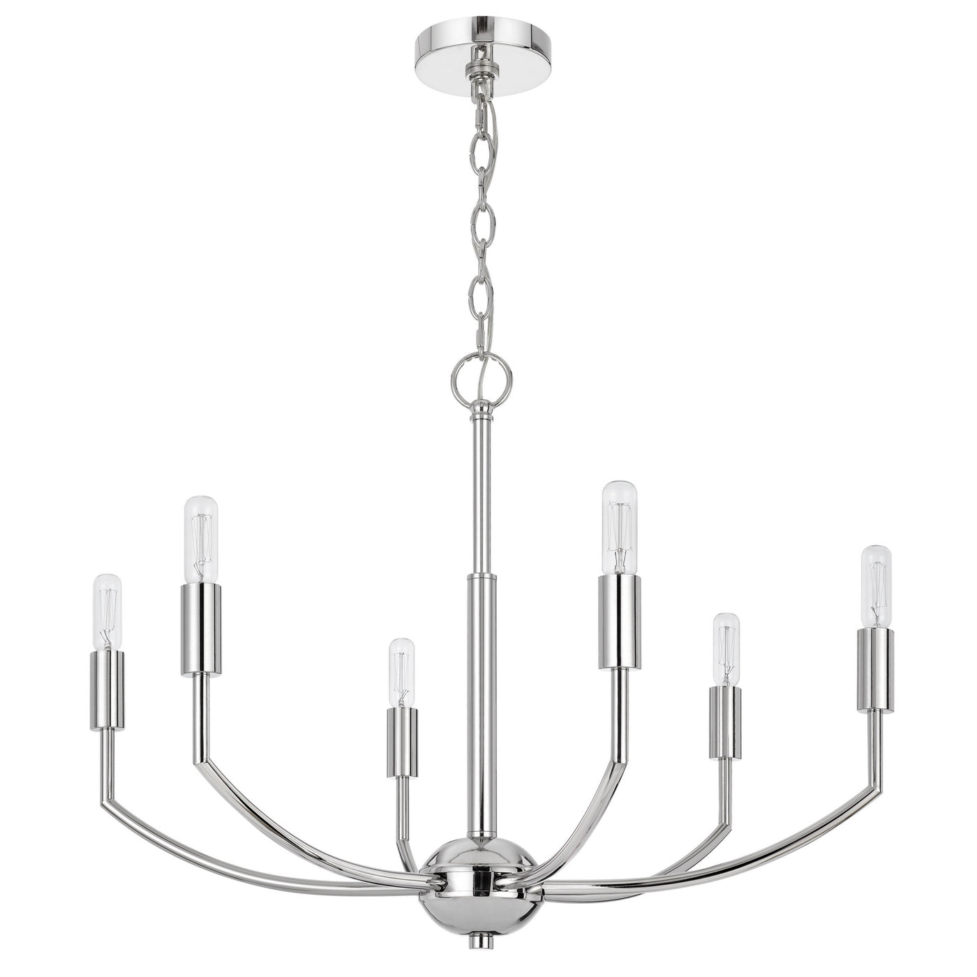 MAXTON 60W X 6 METAL CHANDELIER Chandelier Cal Lighting