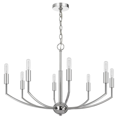 MAXTON 60W X 8 METAL CHANDELIER Chandelier Cal Lighting