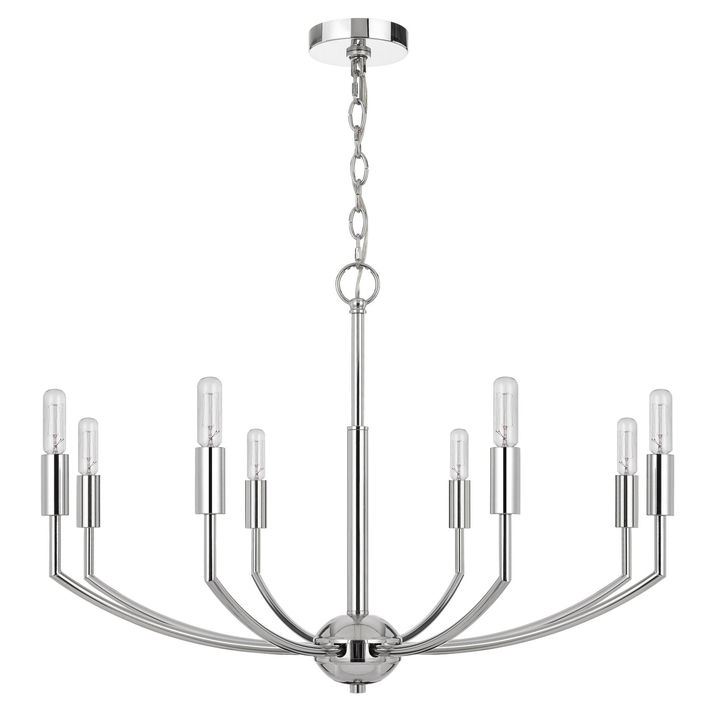 MAXTON 60W X 8 METAL CHANDELIER Chandelier Cal Lighting