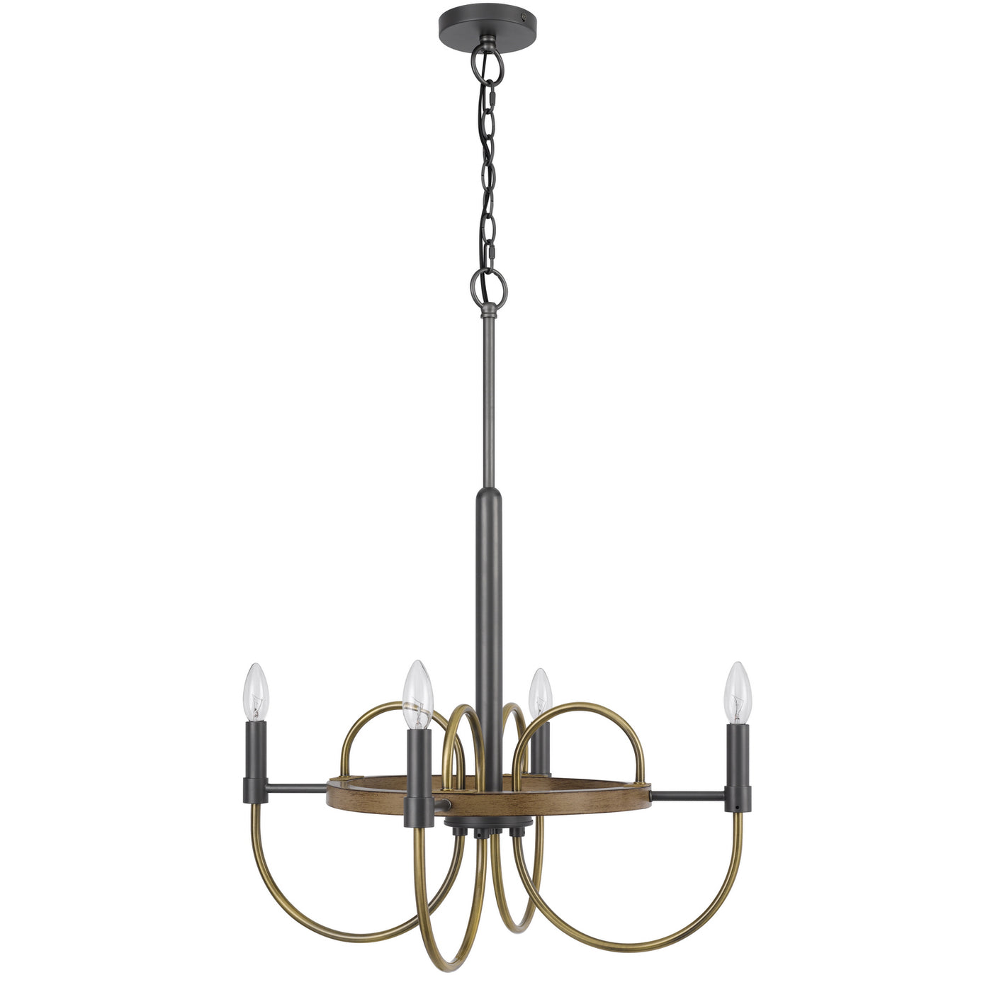 SEAGROVE 60W X 4 METAL CHANDELIER Chandelier Cal Lighting