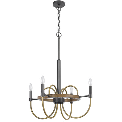 SEAGROVE 60W X 4 METAL CHANDELIER Chandelier Cal Lighting