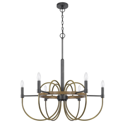 SEAGROVE 60W X 6 METAL CHANDELIER Chandelier Cal Lighting