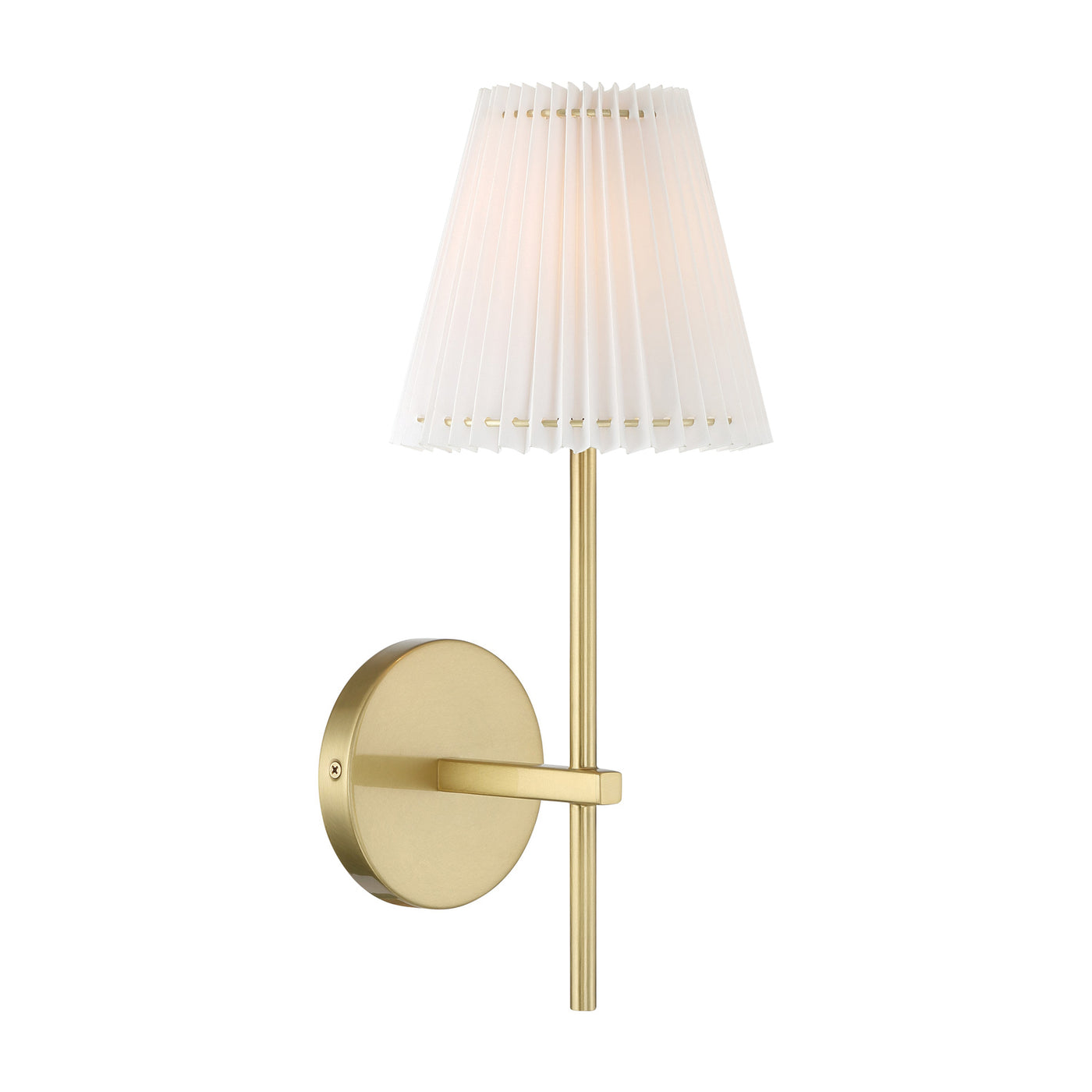 Gamma 1 Light Aged Brass Sconce Wall Sconce Crystorama