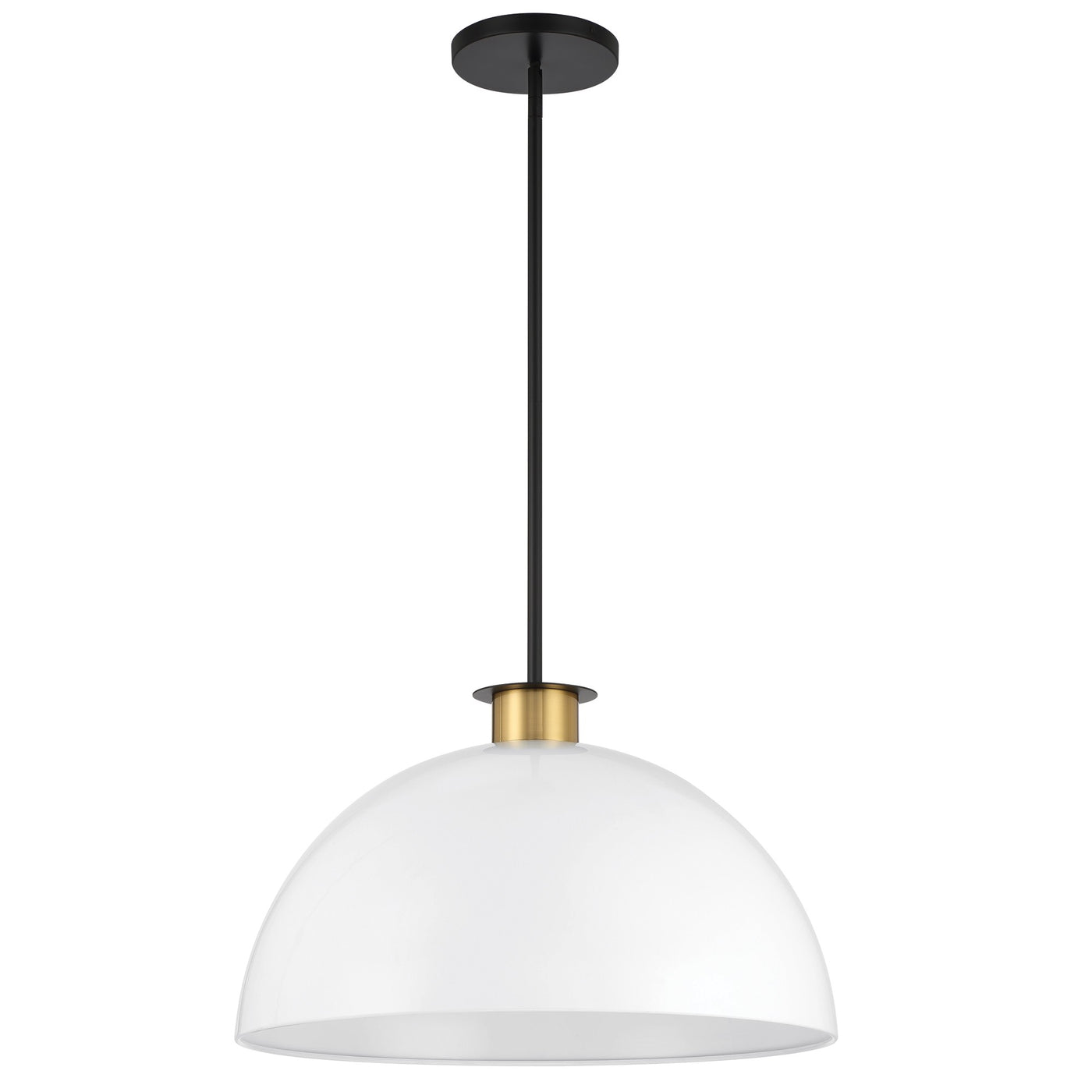 Gigi 1 Light Black + Aged Brass Chandelier Chandelier Crystorama