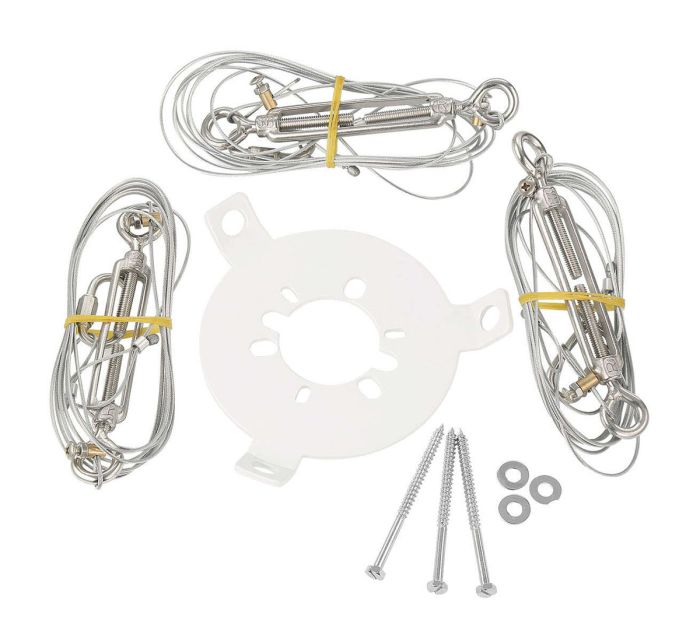 Guide Wire System in White Accessory Craftmade