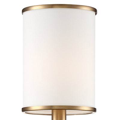 Hatfield 1 Light Vibrant Gold Sconce Wall Sconce Crystorama