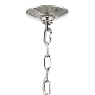 Hayes 16 Light Polished Nickel Chandelier Chandelier Crystorama