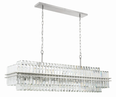 Hayes 16 Light Polished Nickel Chandelier Chandelier Crystorama