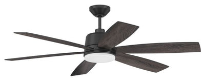 54" Hogan Fan in Flat Black Finish, Blades Included Ceiling Fan CRAFTMADE