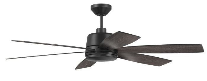 54" Hogan Fan in Flat Black Finish, Blades Included Ceiling Fan CRAFTMADE