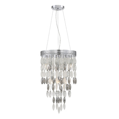 Hudson 6 Light Polished Chrome Chandelier Chandelier Crystorama