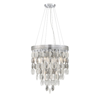 Hudson 9 Light Polished Chrome Chandelier Chandelier Crystorama