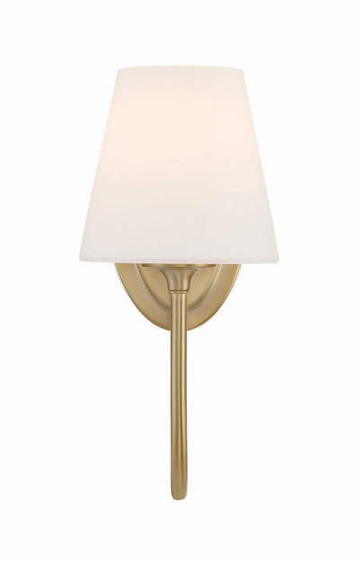 Juno 1 Light Vibrant Gold Sconce Wall Sconce Crystorama