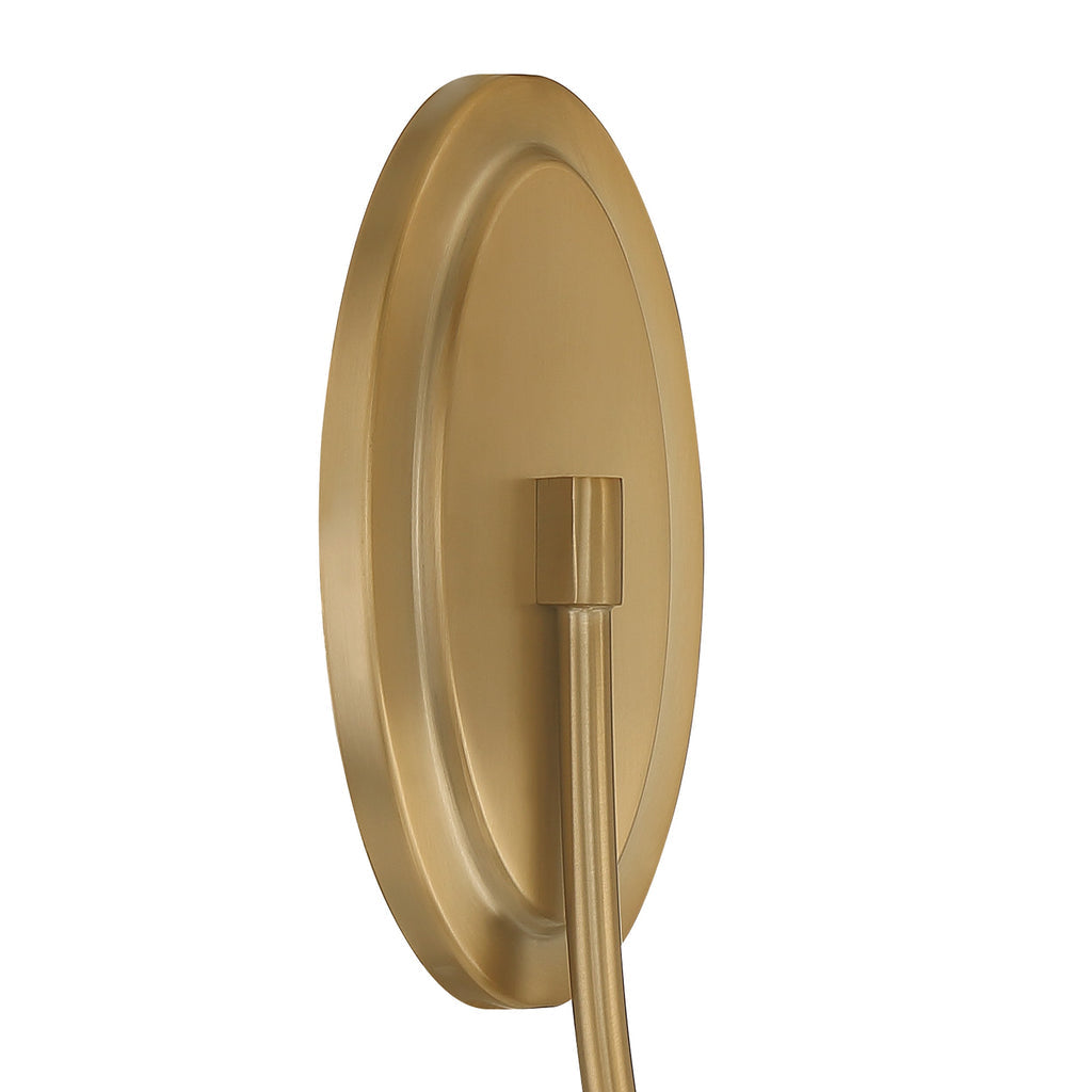 Juno 1 Light Vibrant Gold Sconce Wall Sconce Crystorama