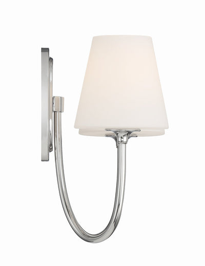 Juno 2 Light Polished Nickel Sconce Wall Sconce Crystorama