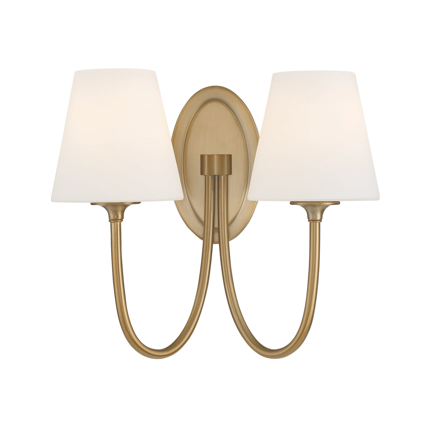 Juno 2 Light Vibrant Gold Sconce Wall Sconce Crystorama