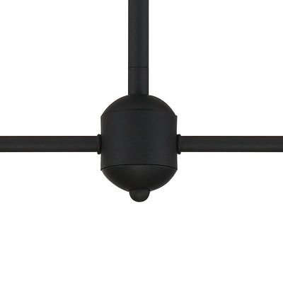 Keenan 4 Light Black Forged Chandelier Chandelier Crystorama