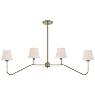 Keenan 4 Light Vibrant Gold Chandelier Chandelier Crystorama