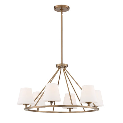 Keenan 6 Light Vibrant Gold Chandelier Chandelier Crystorama