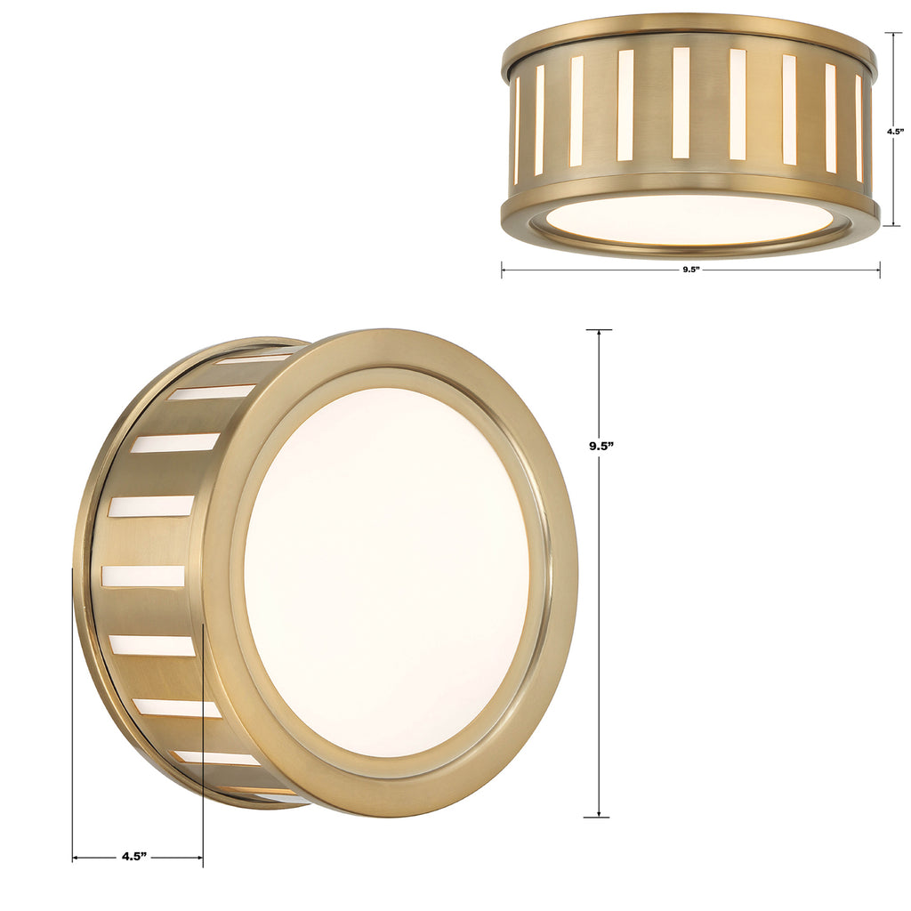 Kendal 2 Light Vibrant Gold Sconce Wall Sconce Crystorama