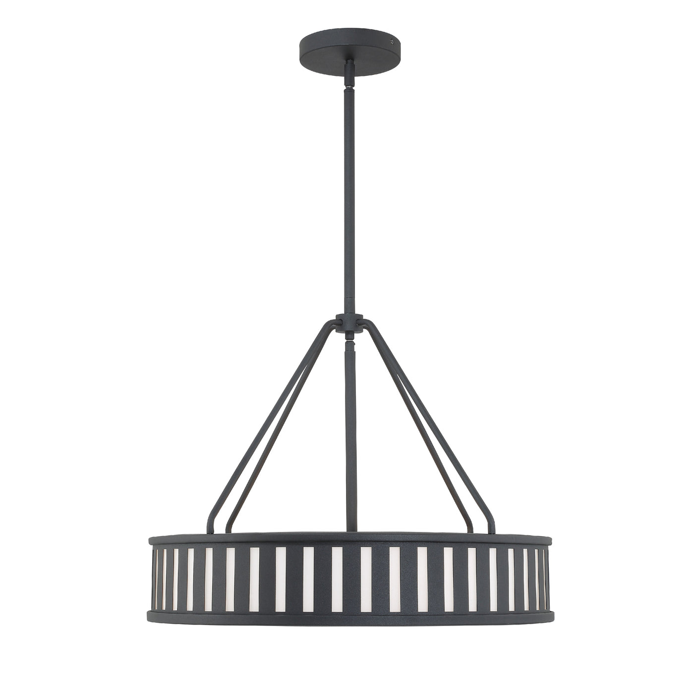 Kendal 4 Light Black Forged Chandelier Chandelier Crystorama