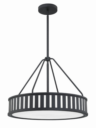 Kendal 4 Light Black Forged Chandelier Chandelier Crystorama