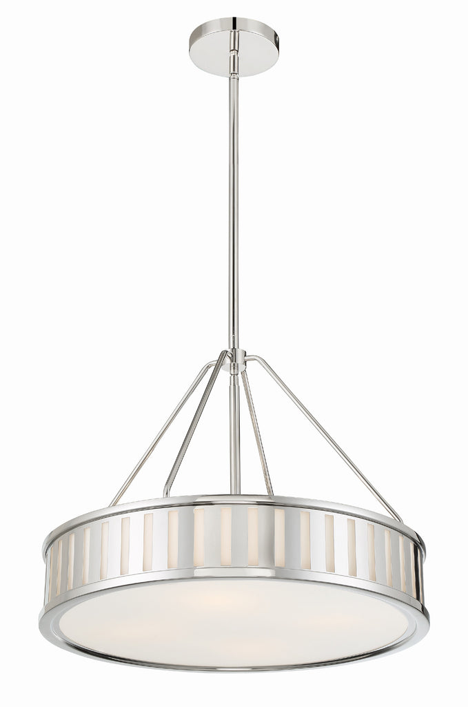 Kendal 4 Light Polished Nickel Chandelier Chandelier Crystorama