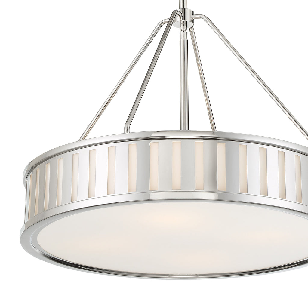 Kendal 4 Light Polished Nickel Chandelier Chandelier Crystorama