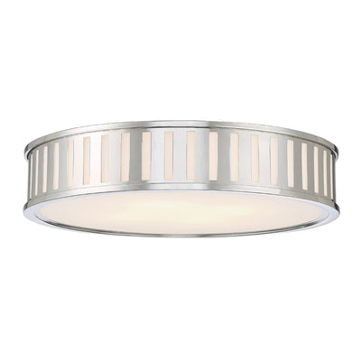 Kendal 4 Light Polished Nickel Flush Mount Semi Flush Crystorama