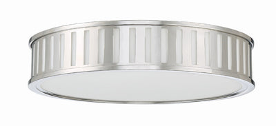 Kendal 4 Light Polished Nickel Flush Mount Semi Flush Crystorama