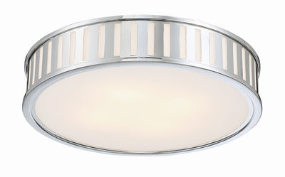 Kendal 4 Light Polished Nickel Flush Mount Semi Flush Crystorama