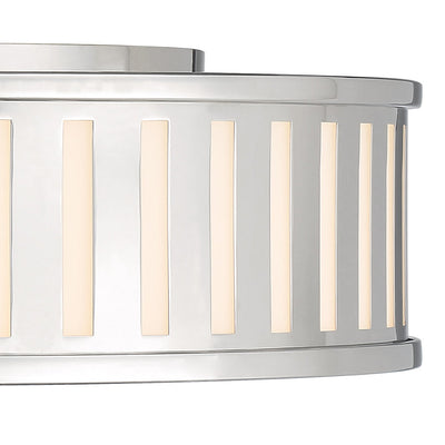 Kendal 4 Light Polished Nickel Flush Mount Semi Flush Crystorama