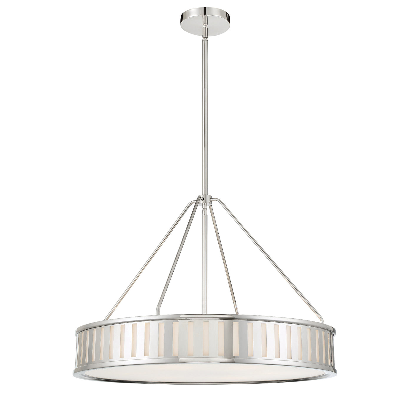 Kendal 6 Light Polished Nickel Chandelier Chandelier Crystorama