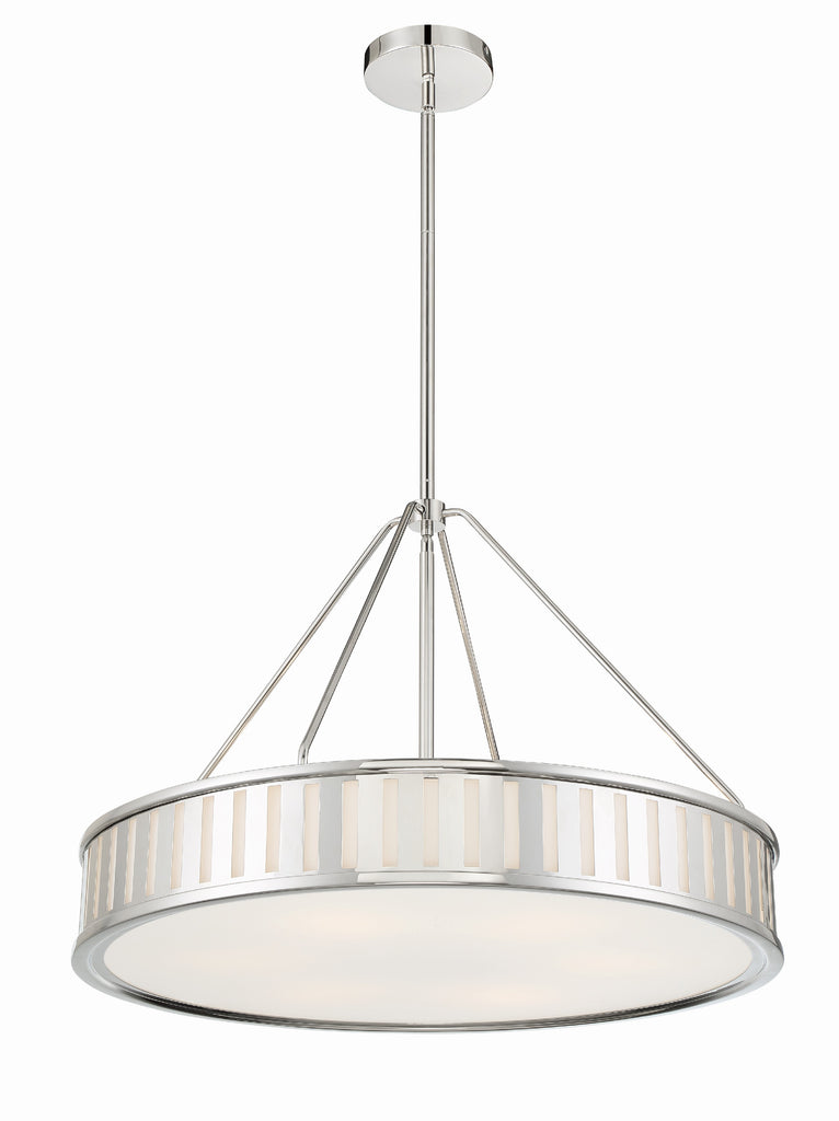 Kendal 6 Light Polished Nickel Chandelier Chandelier Crystorama