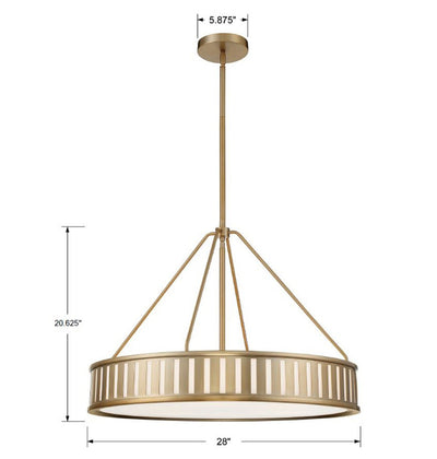 Kendal 6 Light Vibrant Gold Chandelier Chandelier Crystorama