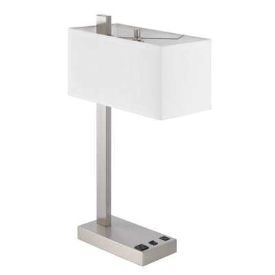 DRANCY METAL DESK LAMP WITH ONE POWER OUTLET AND ONE USB CHARGING PORT Floor Lamp Cal Lighting