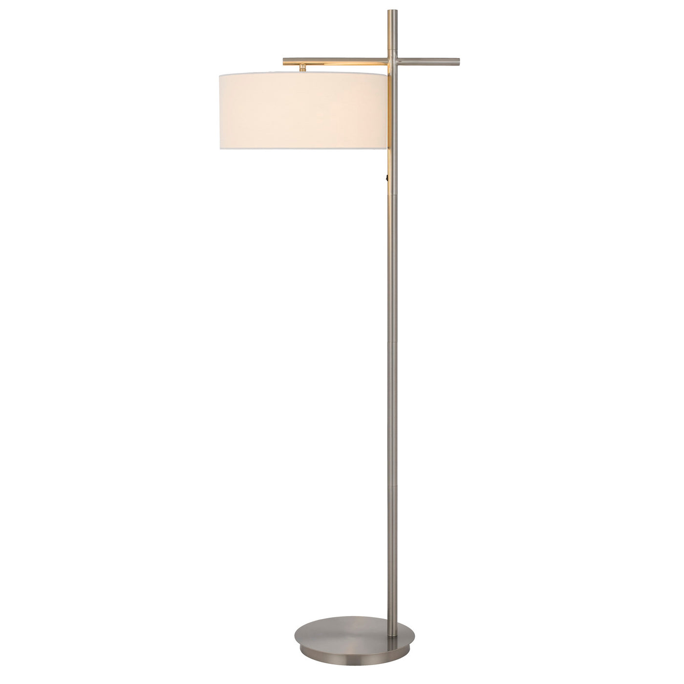 LAVAL METAL FLOOR LAMP WITH POLE ROCKER SWITCH Floor Lamp Cal Lighting