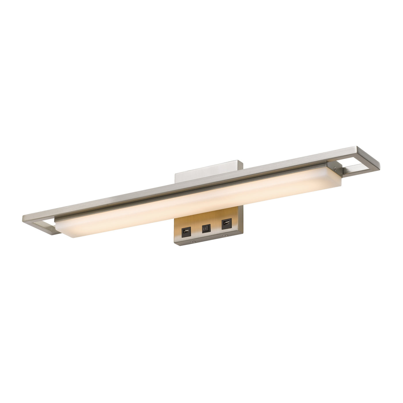 NEWRY LED METAL OVER THE DESK WALL SONCE WITH 2 USB CHARGING PORTS Floor Lamp Cal Lighting