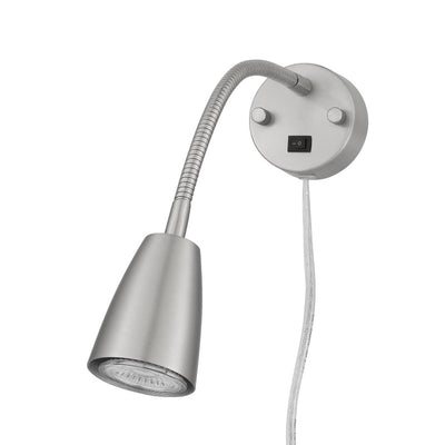 6W LED GOOSENECK BEDSIDE READING LIGHT (3K, 6W GU10 BULB INCLUDED) Wall Lamp Cal Lighting