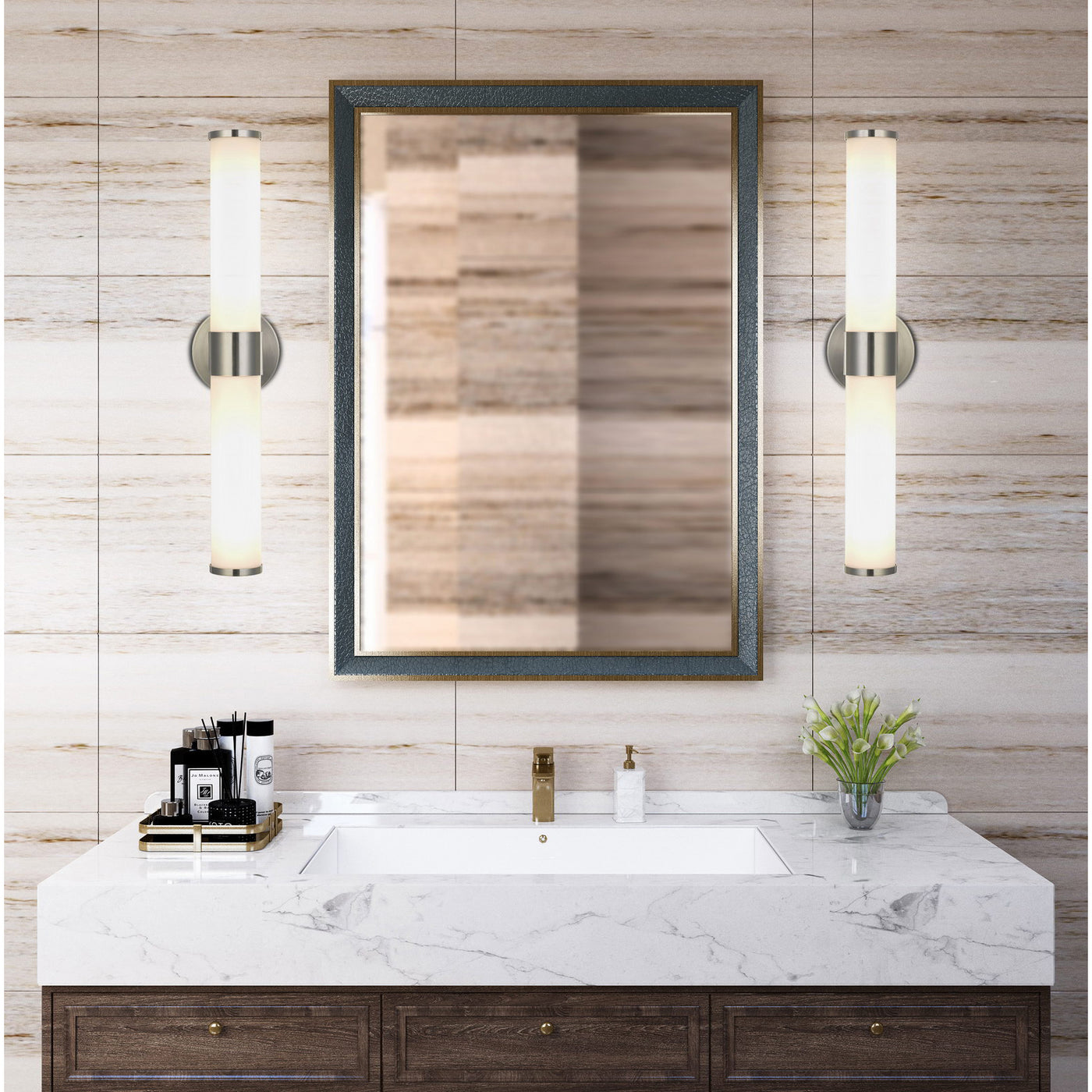 BRENTWOOD DIMMABLE LED VANITY LIGHT Bath and Vanity Cal Lighting