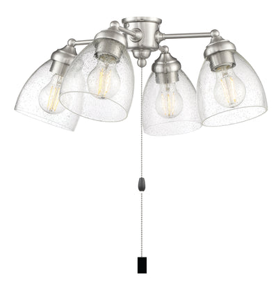 ##Antique Hardware## 4 Light Universal Light Kit in Brushed Polished Nickel