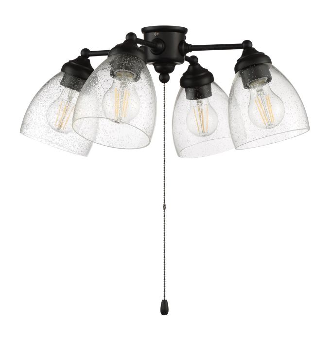 4 Light Universal Light Kit in Flat Black Accessory Craftmade