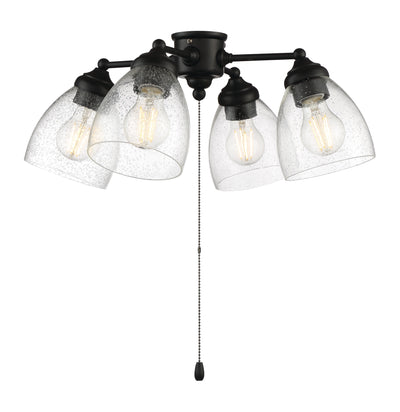 4 Light Universal Light Kit in Flat Black Accessory Craftmade