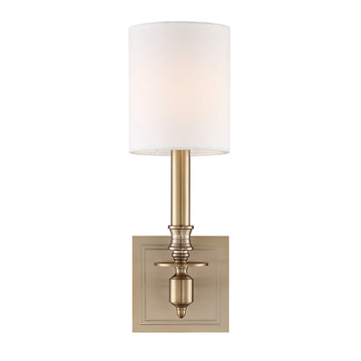 Lloyd 1 Light Aged Brass Sconce Wall Sconce Crystorama